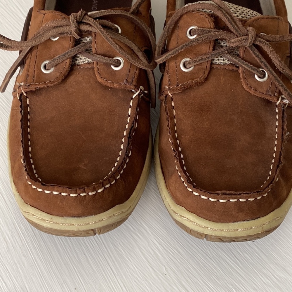 Suede Dockside Topsider Boat Shoes 9 Like New Comfy - Picture 16 of 17